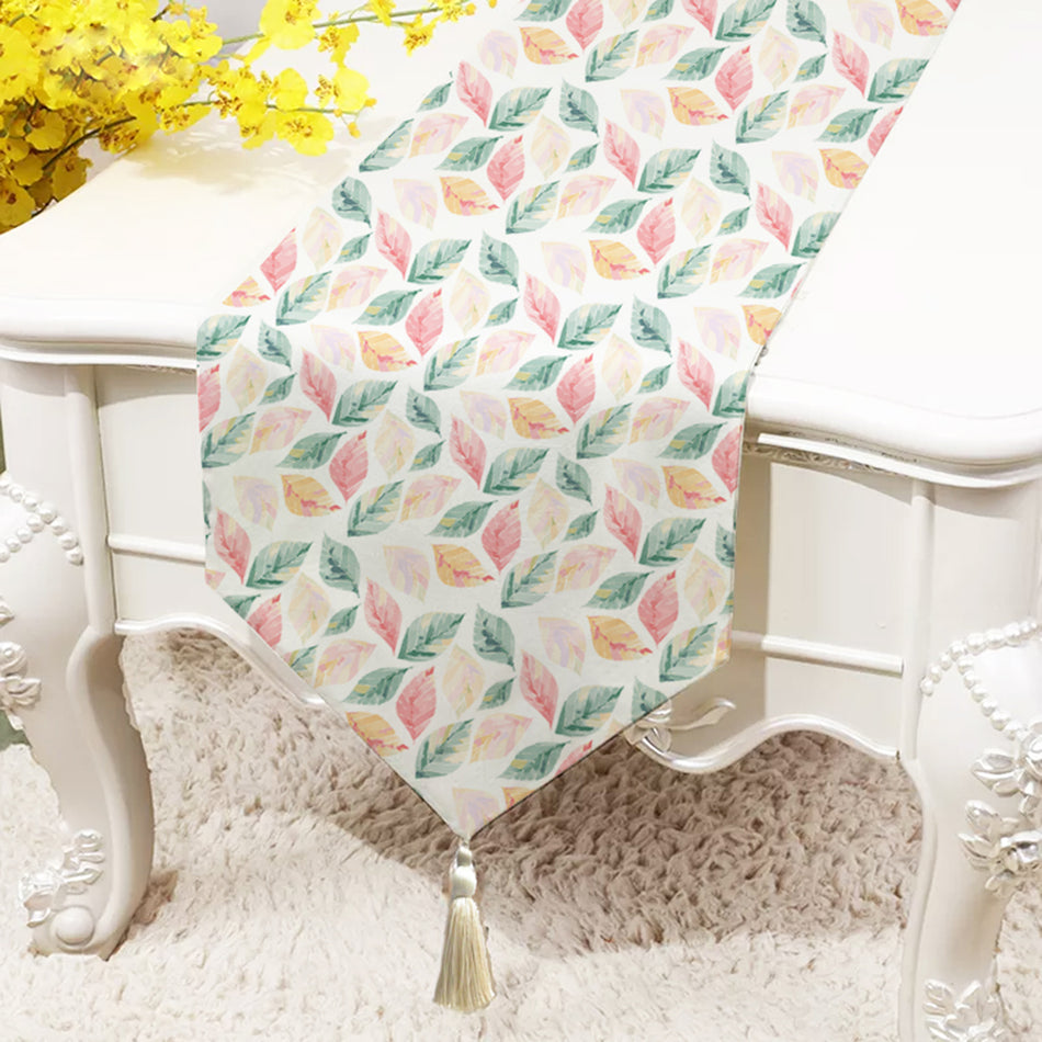 Soft Botanic Polycotton Table Runner