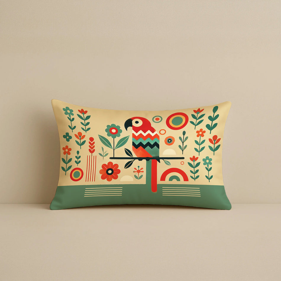 Satin Ethnic Rangila Cushion Covers, Living Room & Festive Decor - Set of 2 and 5