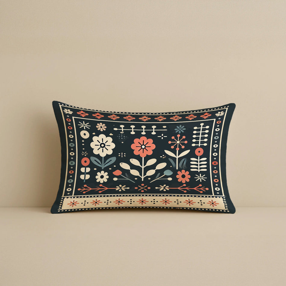 Satin Ethnic Gaja Cushion Covers, Living Room & Festive Decor - Set of 2 and 5