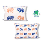Load image into Gallery viewer, Both Side Block Print Elephant Cushion Cover Set of 2 ( 12 X 18 Inches )