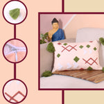 Load image into Gallery viewer, Hand Crafted Embroidered Bohemian Cushion Cover, Set of 1 (12 x18 inches/ 30x45 cm)
