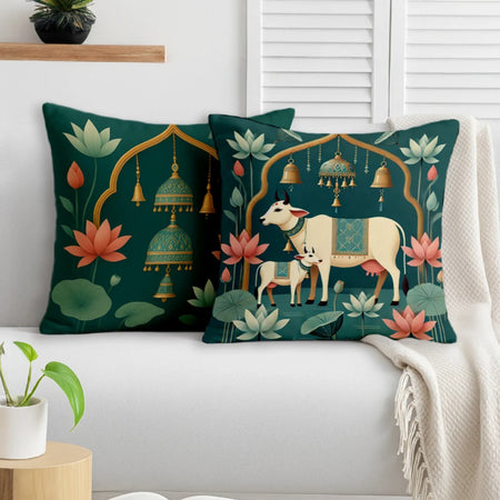 Set of 2 (16x16 in),Lotus