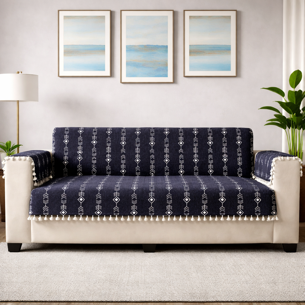 1 Seater Full (24x60 Inch),Black (Arrow)