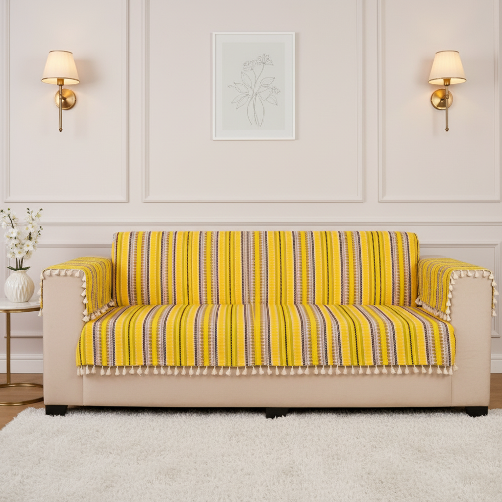 2 Seater Full (48x60 Inch),Yellow