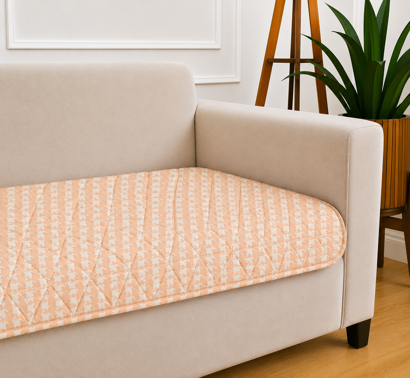 1 Seater (24x30 Inch),Peach Pixel
