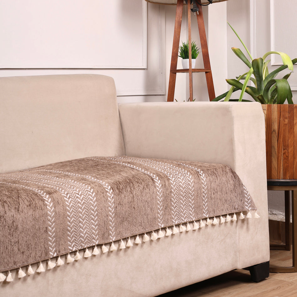1 Seater Half (24x30 Inch),Beige (Arrow)