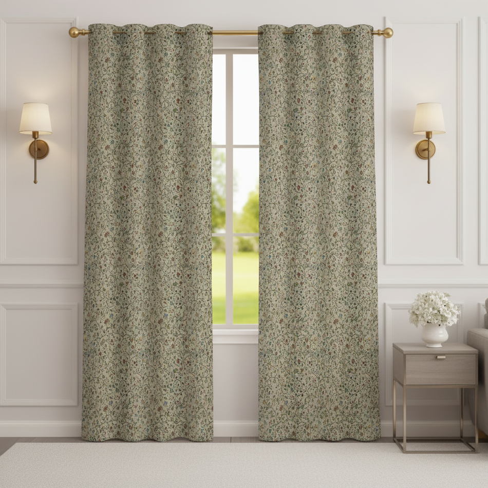 Sylva Premium Satin Room Darkening Door Curtain 7 x 4 Feet | Blocks 70–80% Light | Ideal for Bedroom, Living Room & Home Décor
