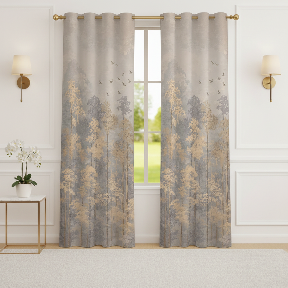 Aureo Premium Satin Room Darkening Door Curtain 7 x 4 Feet | Blocks 70–80% Light | Ideal for Bedroom, Living Room & Home Décor