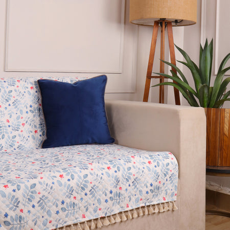 2 Seater Full (48x60 Inch),White (Leafpile)