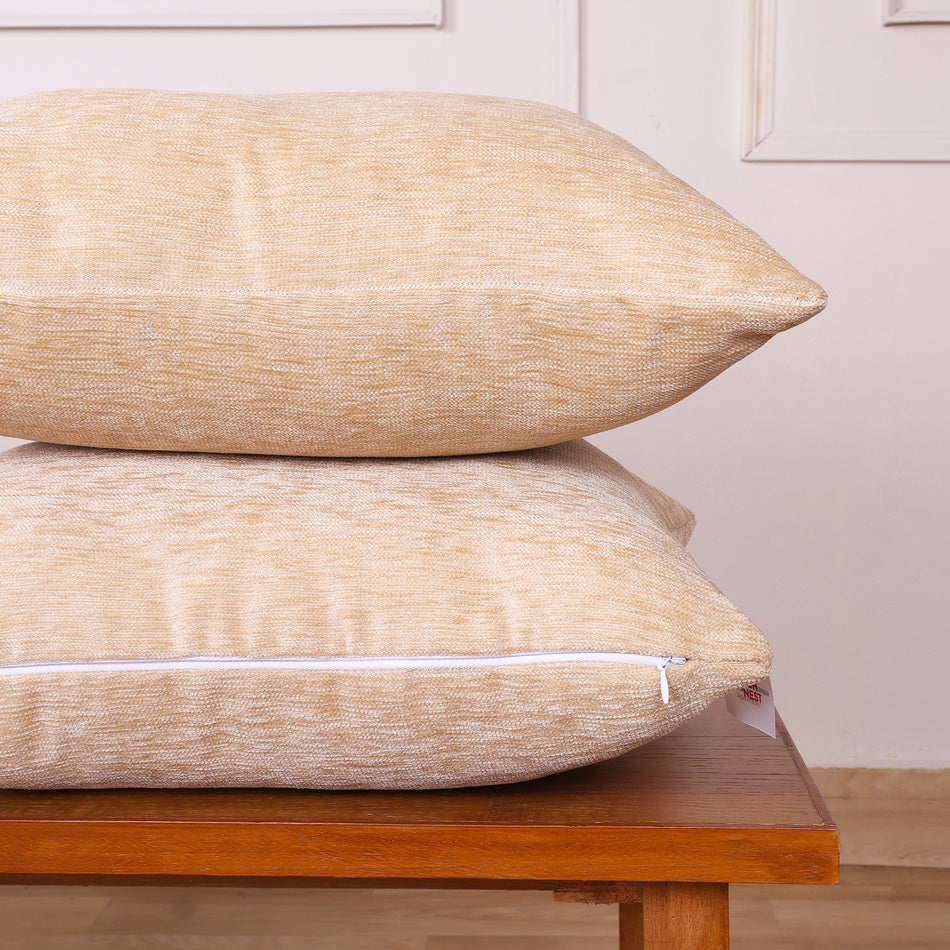 Luxury Chenille Cushion Covers with Soft Velvet Finish – Available in Sets of 2 & 5
