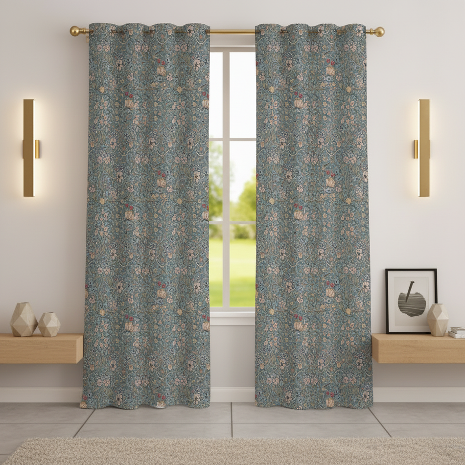 Verdant Premium Satin Room Darkening Door Curtain 7 x 4 Feet | Blocks 70–80% Light | Ideal for Bedroom, Living Room & Home Décor