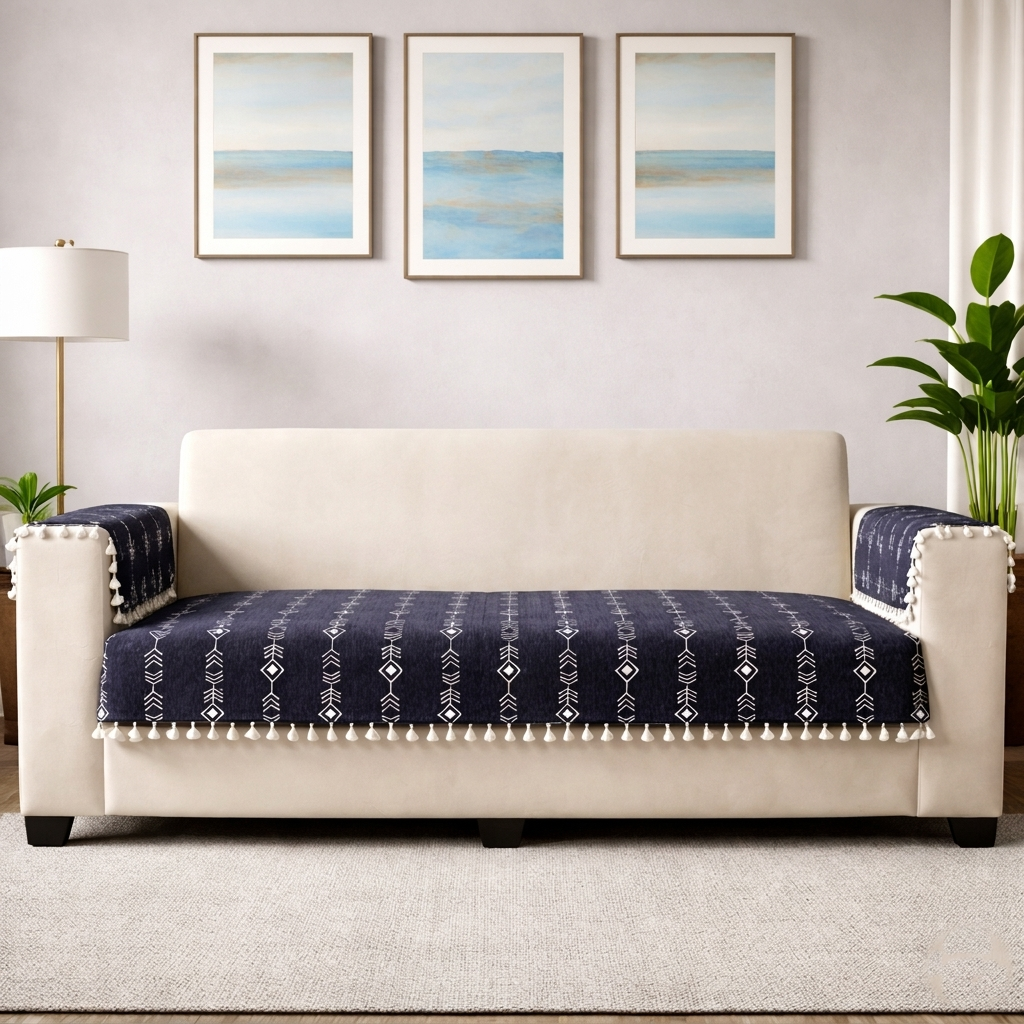 2 Seater Half (48x30 Inch),Black (Arrow)