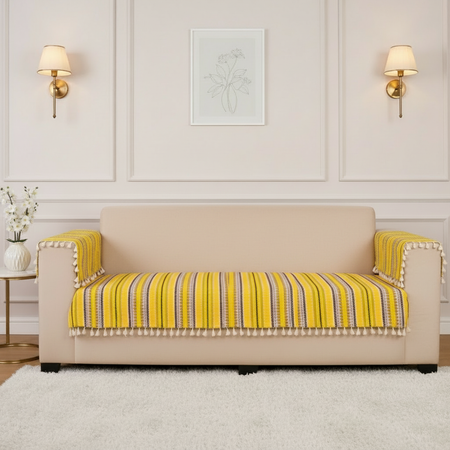 2 Seater Half (48x30 Inch),Yellow