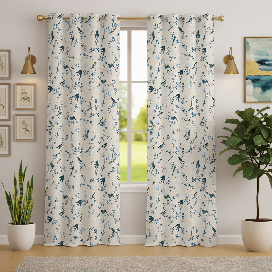 Alira Premium Satin Room Darkening Door Curtain 7 x 4 Feet | Blocks 70–80% Light | Ideal for Bedroom, Living Room & Home Décor