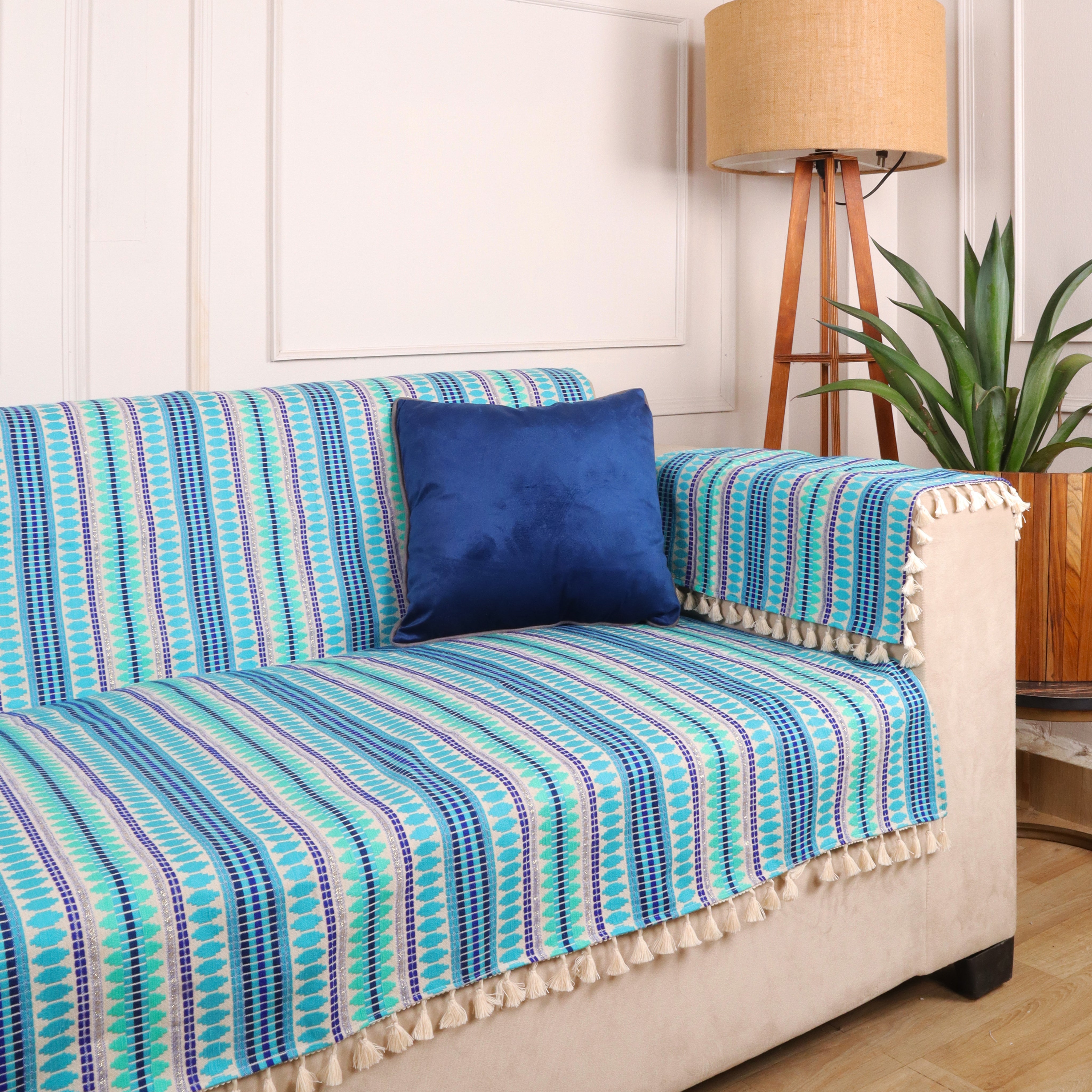 3 Seater Full (70x60 Inch),Blue