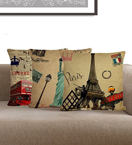 Travel Landmarks Cushion Covers
