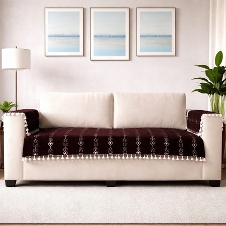 1 Seater Half (24x30 Inch),Brown (Arrow)