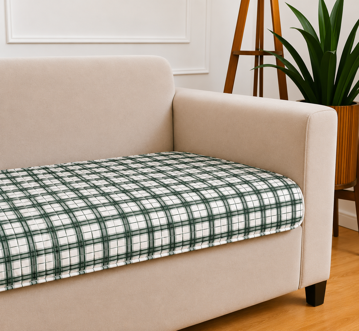 2 Seater (48x30 Inch),Cottage Check