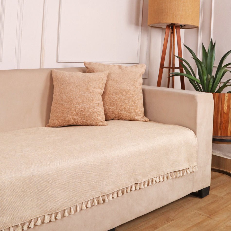 Jute Sofa Cover – 1, 2 & 3 Seater | Available in 8 Elegant Colors