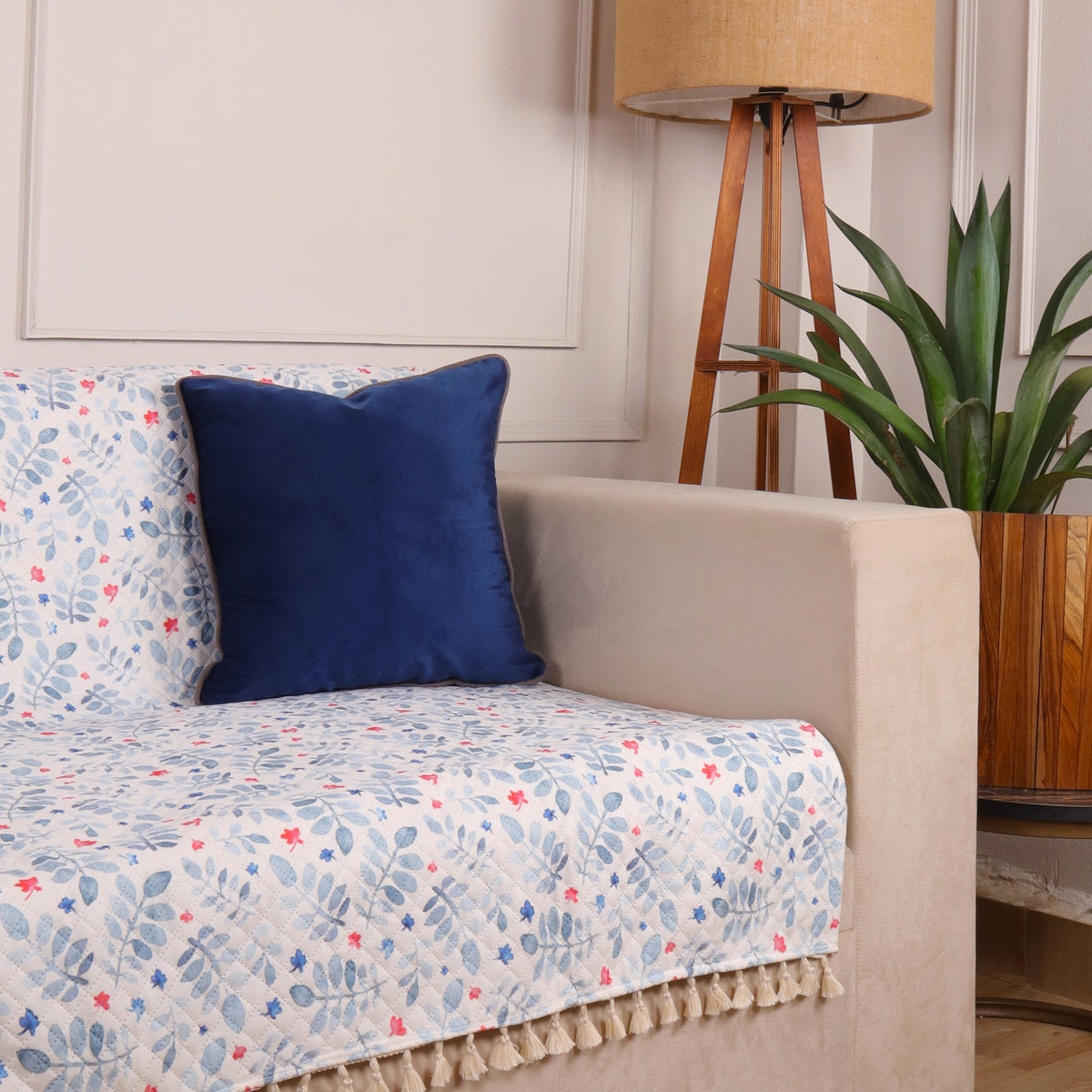 1 Seater Full (24x60 Inch),White (Leafpile)