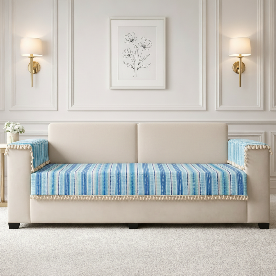 1 Seater Half (24x30 Inch),Blue