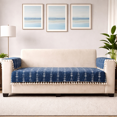 1 Seater Half (24x30 Inch),Blue