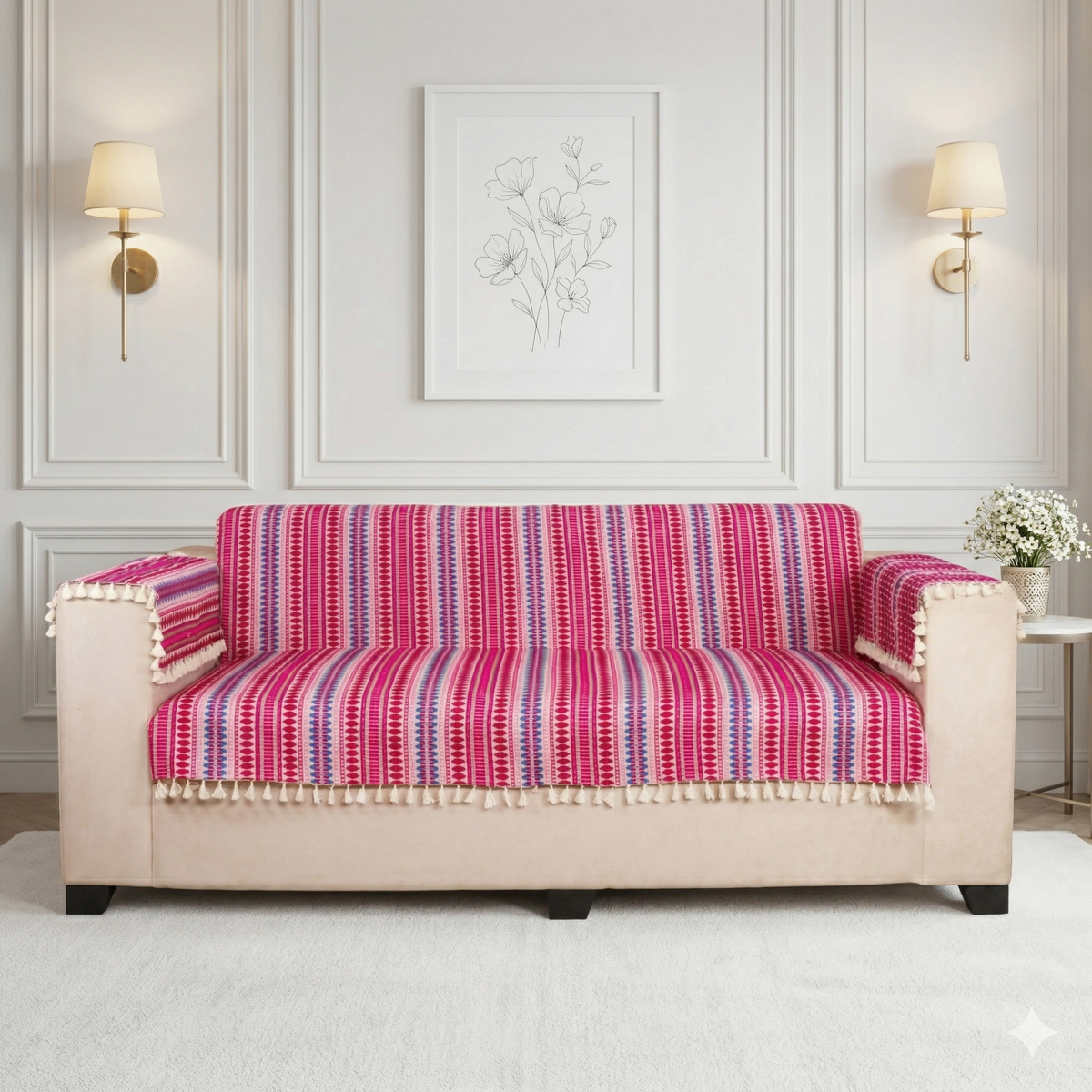 2 Seater Full (48x60 Inch),Maroon