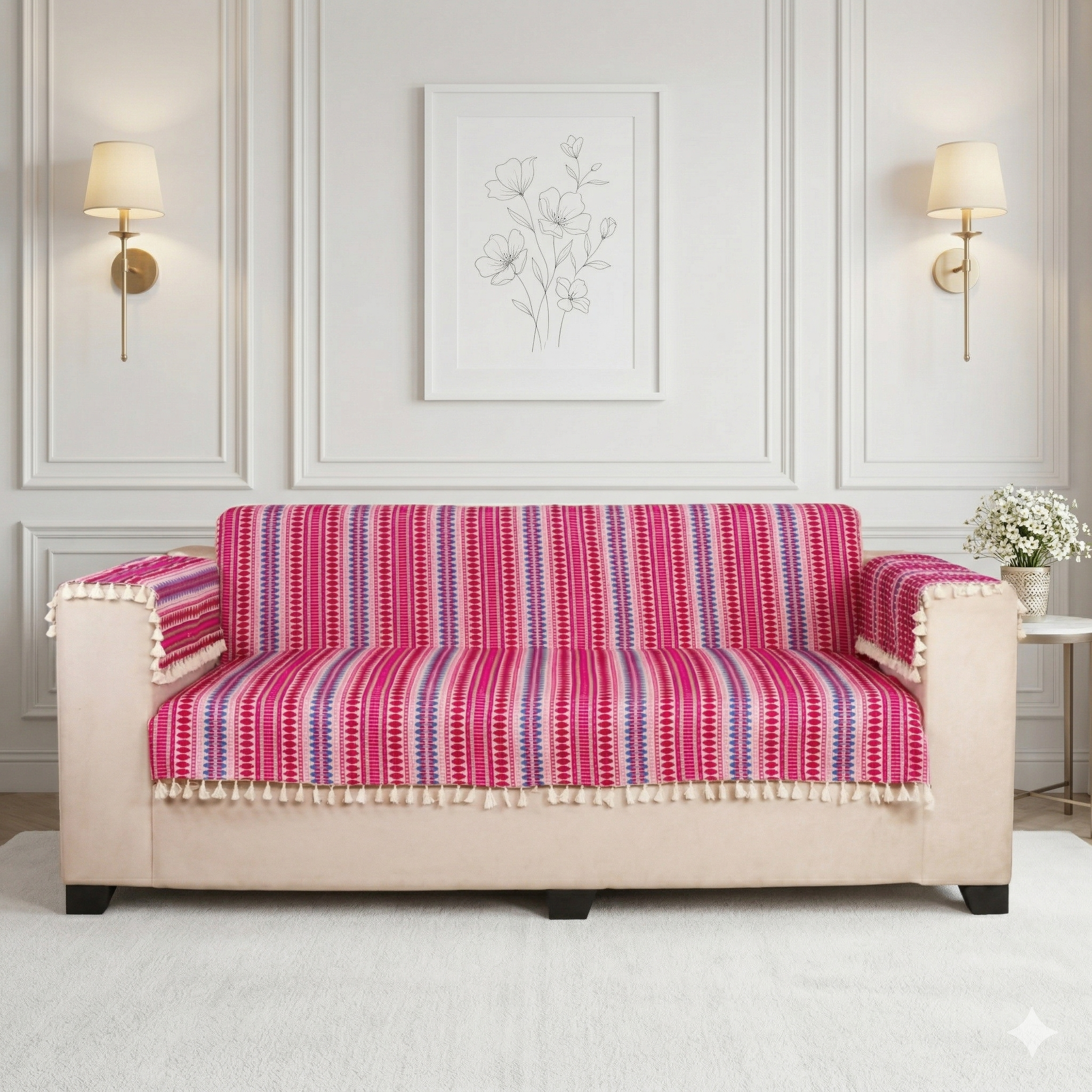 2 Seater Full (48x60 Inch),Maroon