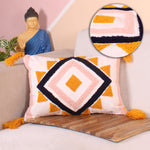 Load image into Gallery viewer, Hand Crafted Embroidered Bohemian Cushion Cover, Set of 1 (12 x18 inches/ 30x45 cm)
