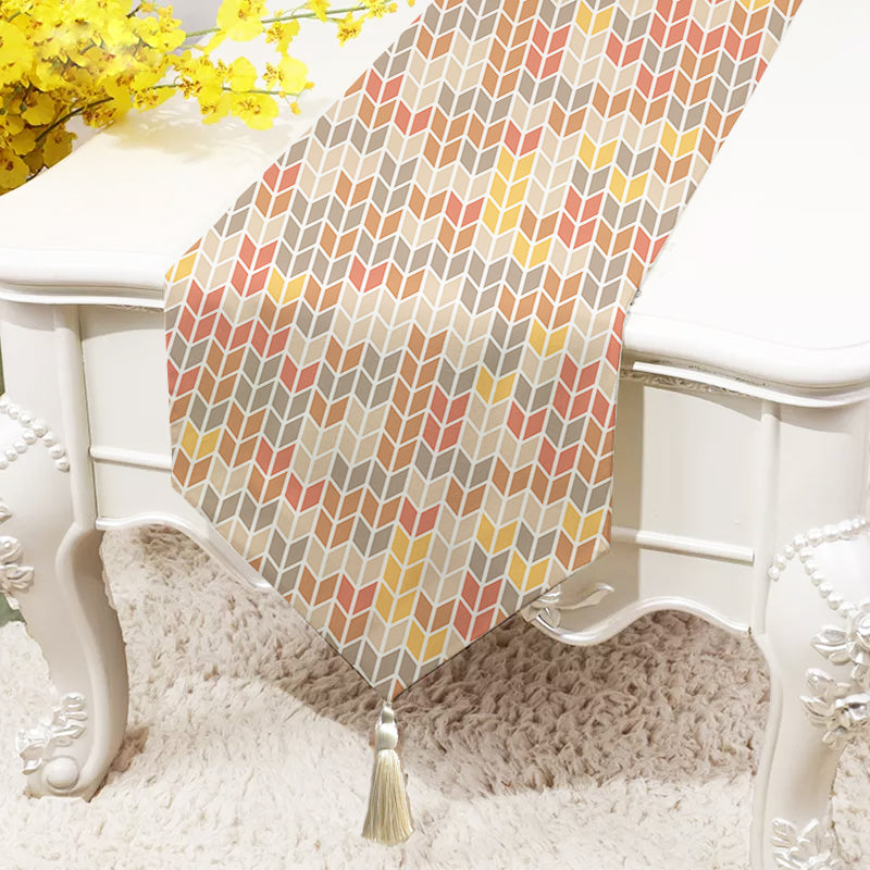 Beige Harmony Polycotton Table Runner