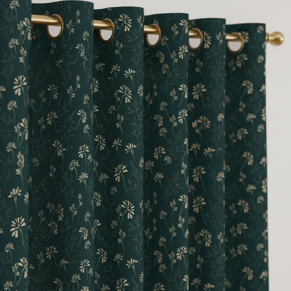 Noctra Premium Satin Room Darkening Door Curtain 7 x 4 Feet | Blocks 70–80% Light | Ideal for Bedroom, Living Room & Home Décor