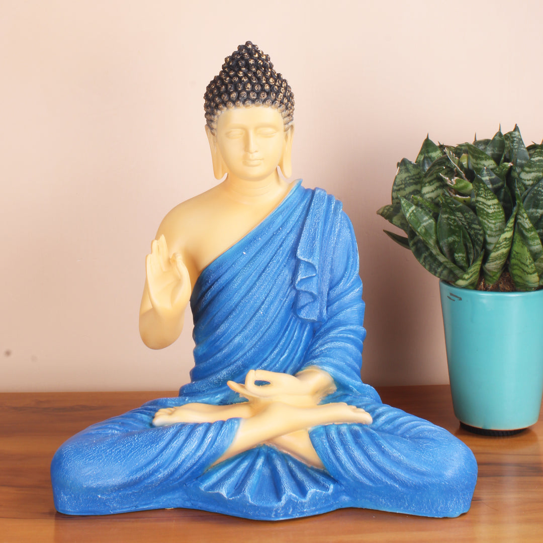 Resin Buddha Figurine Serene Meditation Decor for Peaceful Ambiance