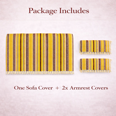 3 Seater Full (70x60 Inch),Yellow