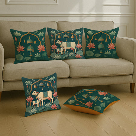 3 Seater + 16x16 Inches (set of 5),Grey