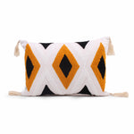 Load image into Gallery viewer, Aztec Tufted Cushion Cover with Tassel 12 X 18 Inches Pack of 1
