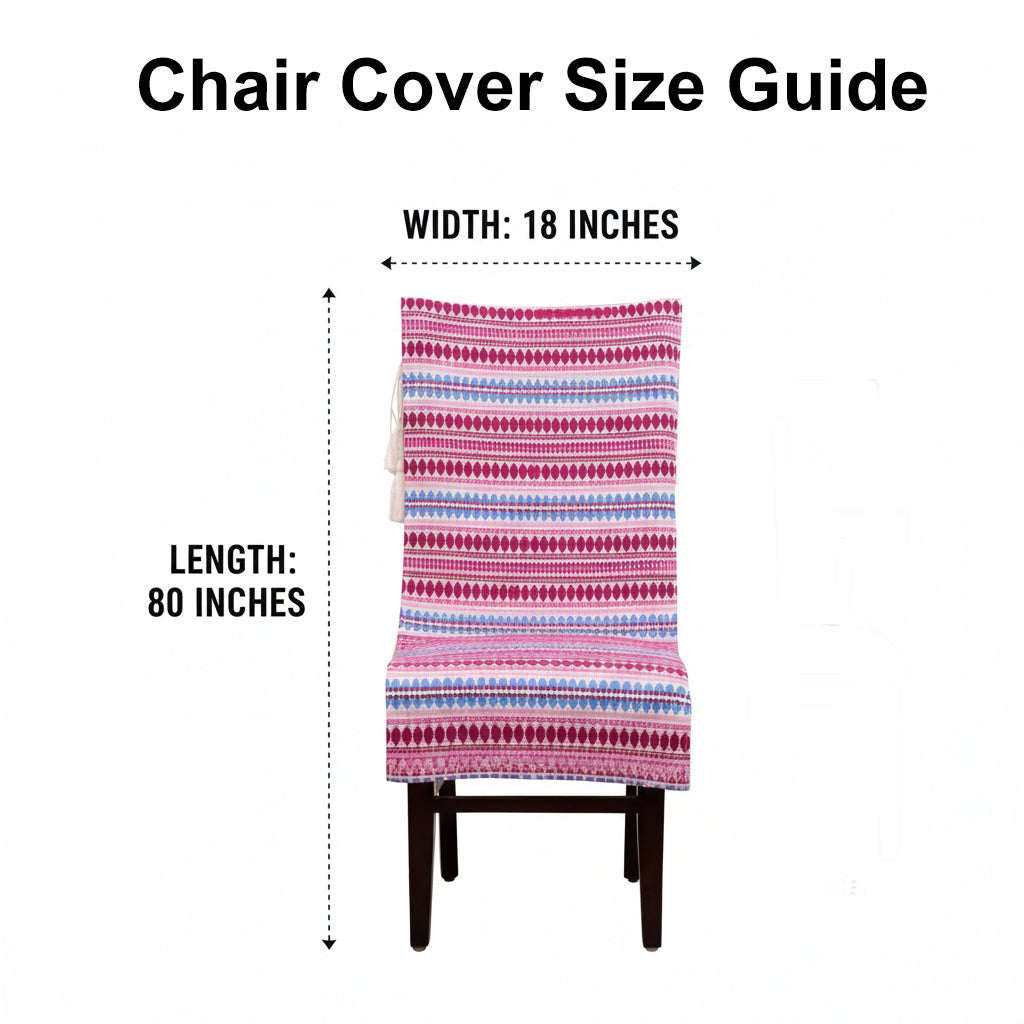 3 Seater Sofa Cover + 6 Chair Covers,Mauve Mosaic