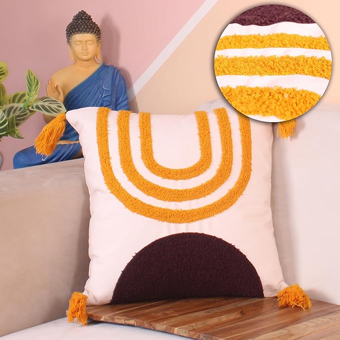 Sunrise Arch Tufted Cushion Cover