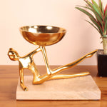 Load image into Gallery viewer, Decorative Metal Lady Yoga Pose with Bowl