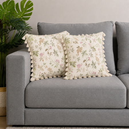 Set of 2 (16 x 16 in),White(Leafora)