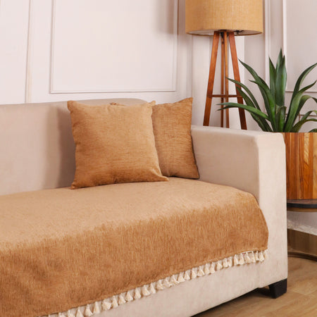3 Seater Half (70x30 Inch),Dark Beige