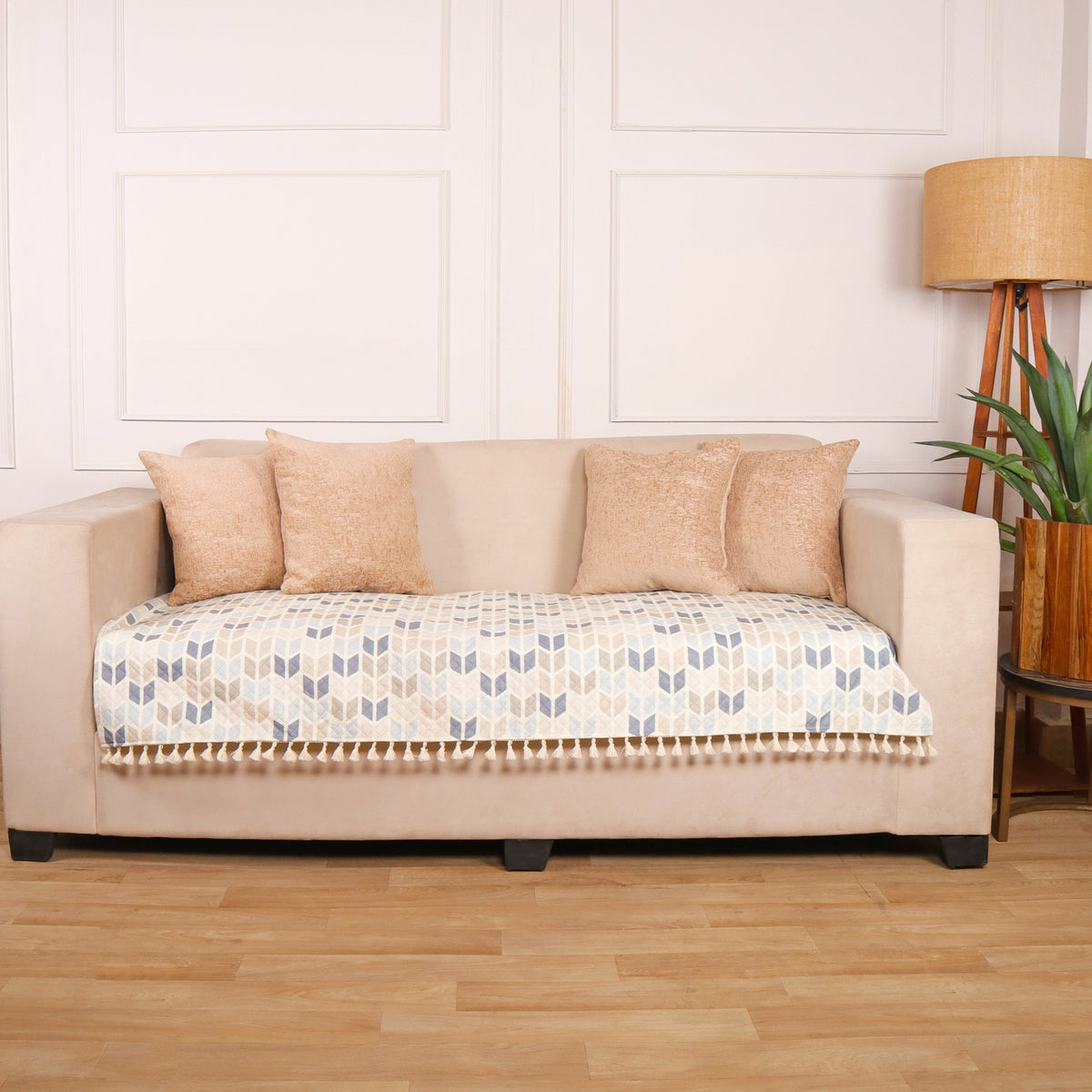 3 Seater Half (70x30 Inch),White