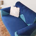 Load image into Gallery viewer, Quilted Velvet Sofa Cover Protector, Blue