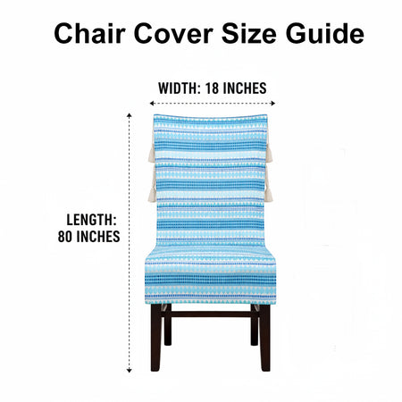 3 Seater Sofa Cover + 6 Chair Covers,Blue Lagoon