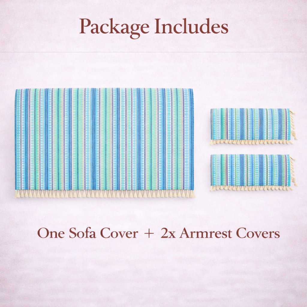 3 Seater Half (70x30 Inch),Blue