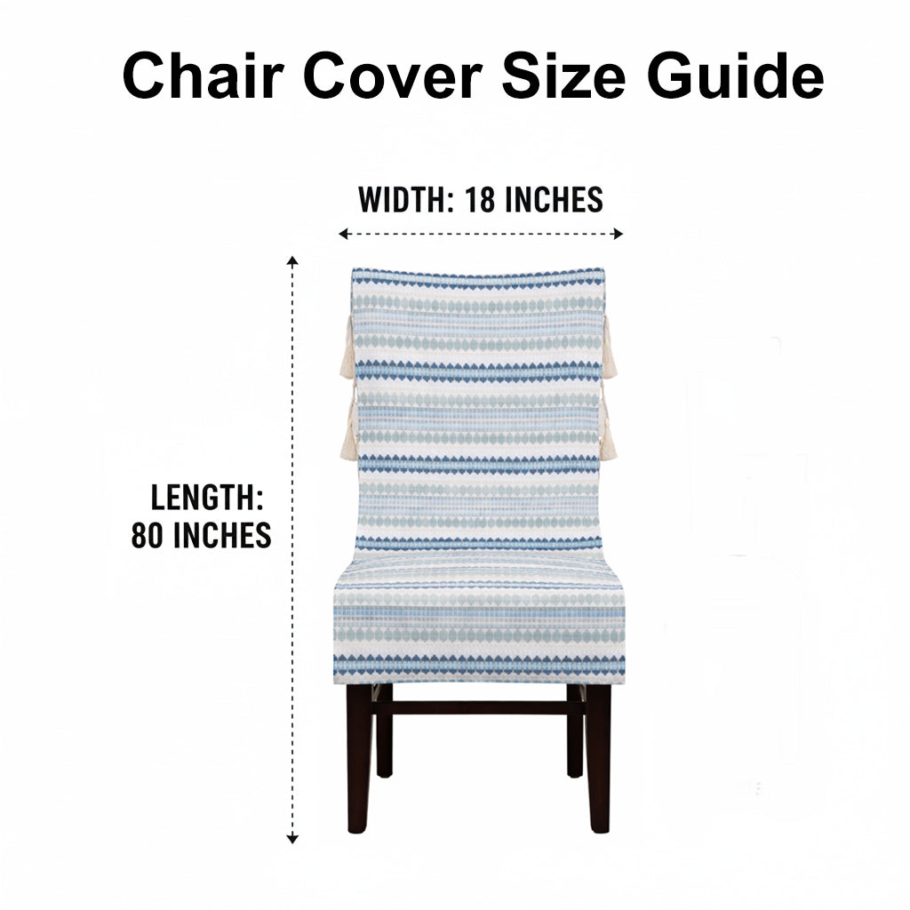 3 Seater Sofa Cover + 6 Chair Covers,Bluberry