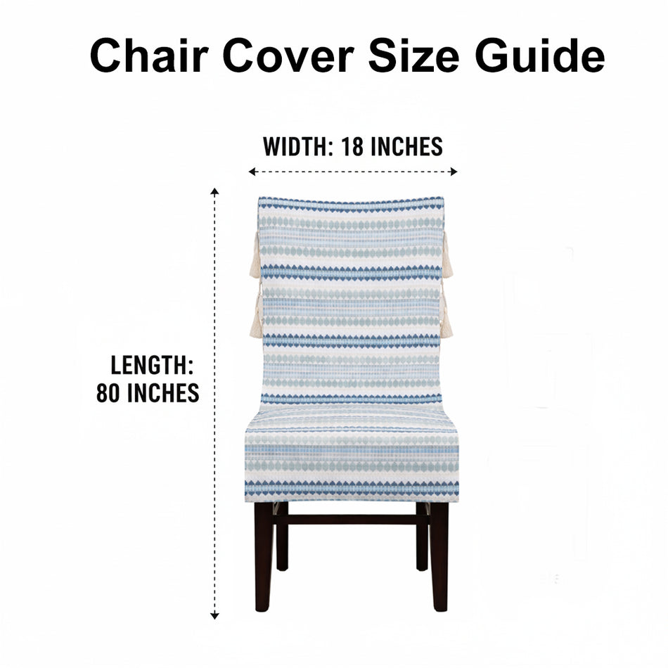 3 Seater Sofa Cover + 6 Chair Covers,Bluberry