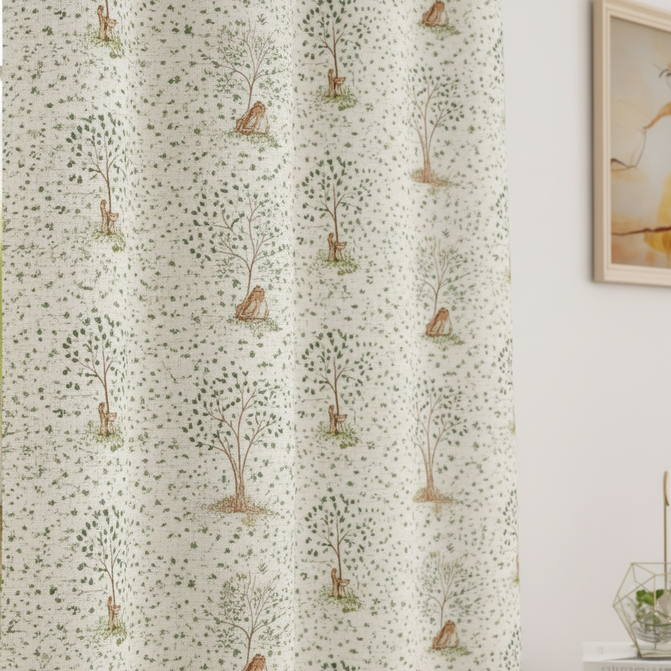Elowen Premium Satin Room Darkening Door Curtain 7 x 4 Feet | Blocks 70–80% Light | Ideal for Bedroom, Living Room & Home Décor