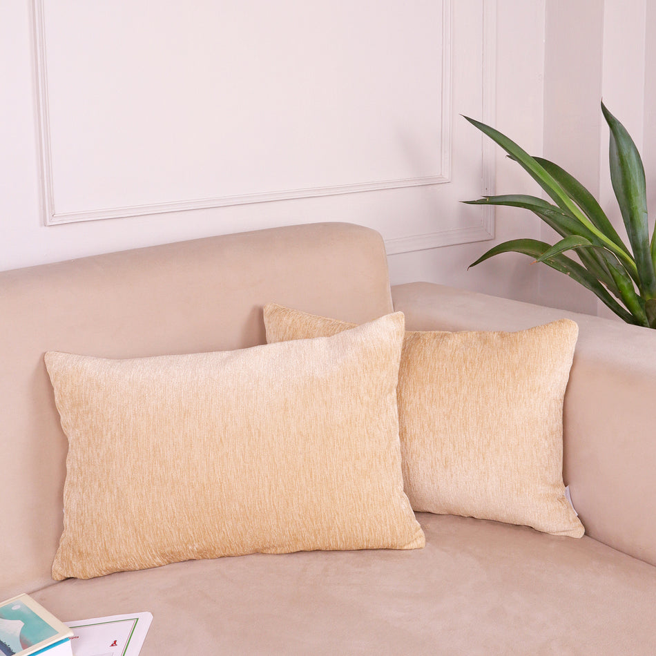 Luxury Chenille Cushion Covers with Soft Velvet Finish – Available in Sets of 2 & 5
