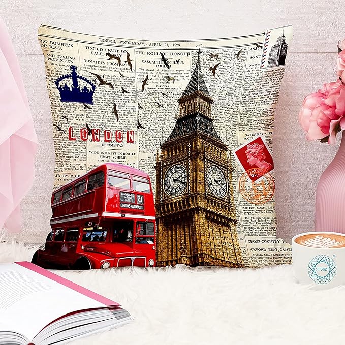 Travel Landmarks Cushion Covers