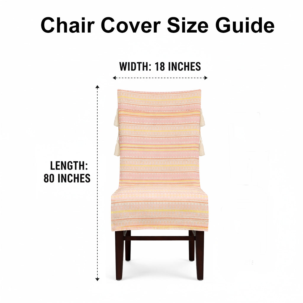 3 Seater Sofa Cover + 6 Chair Covers,Fuschia Feather